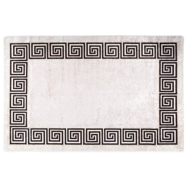 vidaXL Rug Washable 160x230 cm Light Beige Anti Slip