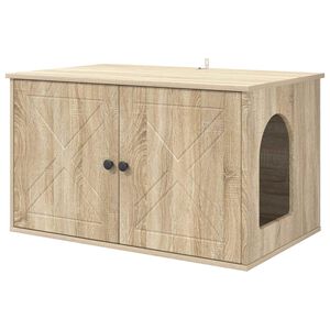 vidaXL Cat House Sonoma 85 x 55 x 50.5 cm Engineered Wood