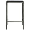 vidaXL 3 Piece Garden Bar Set Poly Rattan Grey