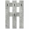 vidaXL Wall-Mounted Coat Rack Concrete Grey 65 x 3 x 100 cm