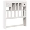 vidaXL Bookcase Bed without Mattress White 90x200cm Solid Wood Pine
