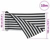 vidaXL Privacy Net Anthracite and White 1.8x10 m HDPE 195 g/m&sup2;
