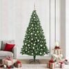 vidaXL Artificial Christmas Tree with 300 LEDs with Stand Green 210 cm