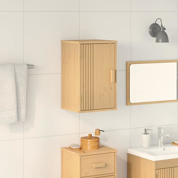 vidaXL Bathroom Cabinet Olden Brown 35 x 30 x 55 cm Solid Pine wood