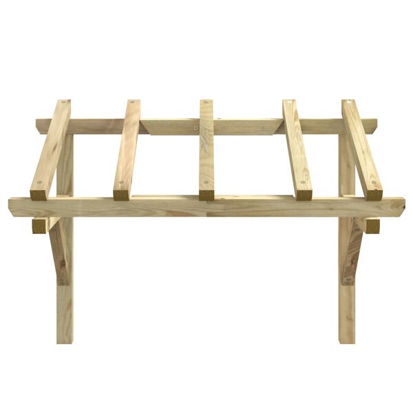 vidaXL Door Canopy 150x100x100 cm Solid Pinewood