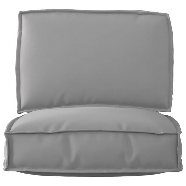 vidaXL Pallet Cushion Set 2 pcs Grey Oxford Fabric