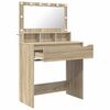 vidaXL Bedroom Dressing Tables Sonoma Oak 80 x 39.6 x 135 cm