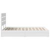 vidaXL Storage Bed with Headboard White 135 x 190 cm Engineered Wood