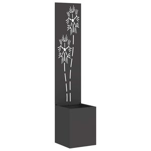 vidaXL Garden Privacy Screen Black 32 x 150 cm Cold-rolled steel