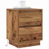 vidaXL Bedside Cabinet Old Wood 39 x 34.5 x 50 cm Engineered wood