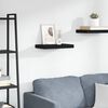 vidaXL Floating Wall Shelf Black 40x23x3.8 cm MDF