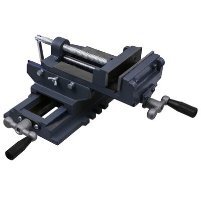 vidaXL Manually Operated Cross Slide Drill Press Vice 127 mm