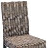 vidaXL Dining Chair 2 pcs Black Wash 45 x 54 x 93 cm