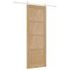 vidaXL Sliding Door ORKDAL Brown 83 x 232 cm Solid Pine Wood