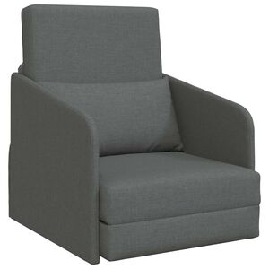 vidaXL Folding Sofa Bed Dark Grey 65 x 80 x 83 cm Fabric