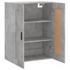 vidaXL Wall Mounted Cabinet Concrete Grey 69.5x34x90 cm Engineered Wood