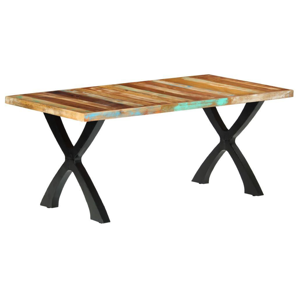 vidaXL Dining Table 180x90x76 cm Solid Reclaimed Wood