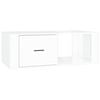 vidaXL Coffee Table High Gloss White 100x50.5x35 cm Engineered Wood