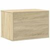 vidaXL Cat Litter Box Enclosure Sonoma Oak 60x40x40 cm Engineered Wood