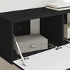 vidaXL TV Wall Cabinet 2 pcs Black 98 x 31 x 29.5 cm Engineered Wood