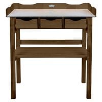 Esschert Design Potting Table with Drawers Brown