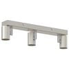 vidaXL Ceiling Spotlight Nickel 38 x 6.5 x 11.5 cm Metal