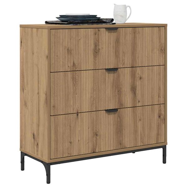 vidaXL Sideboard Artisan oak 79.5 x 33 x 82 cm Engineered wood