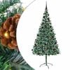vidaXL Artificial Christmas Tree with Stand Green 210 cm PVC and Steel