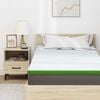 vidaXL Mattress Topper White and Green 100 x 200 x 6 cm Jaquard Fabric