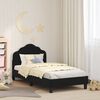 vidaXL Children's Bed Frame with Headboard Black 80 x 160 cm Velvet