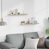 vidaXL Wall Shelves 2 pcs White and Sonoma Oak 60x9x3 cm