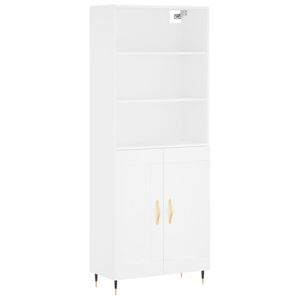vidaXL Highboard White 69.5x34x180 cm Engineered Wood