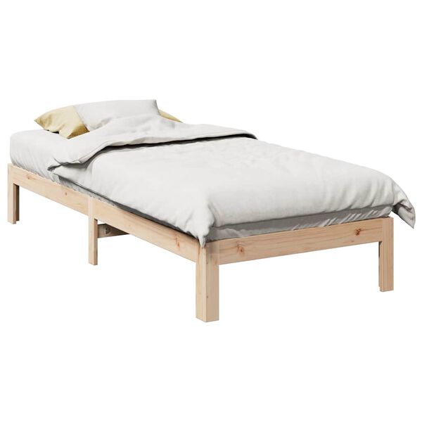vidaXL Bed Frame without Mattress 80x200 cm Solid Wood Pine