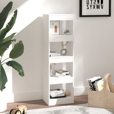vidaXL Book Cabinet/Room Divider White 40x30x135 cm