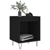 vidaXL Bedside Cabinets 2 pcs Black 40x35x50 cm Engineered Wood