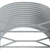 vidaXL Garden Raised Bed Galvanised Steel 249x100x68 cm Grey