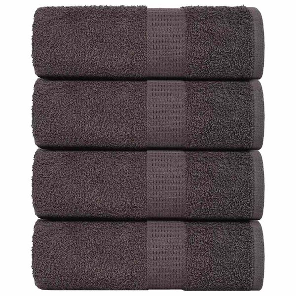 vidaXL Wash Towels "FROGN" 4 pcs Anthracite 30x30 cm 360 gsm