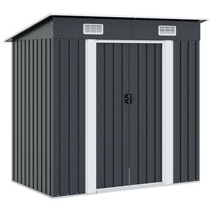 vidaXL Garden Shed Anthracite Steel
