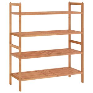 vidaXL Shoe Racks 2 pcs 69x27x41 cm Solid Wood Walnut