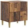 vidaXL Bedside Cabinet Old Wood 43 x 34.5 x 48 cm Engineered Wood