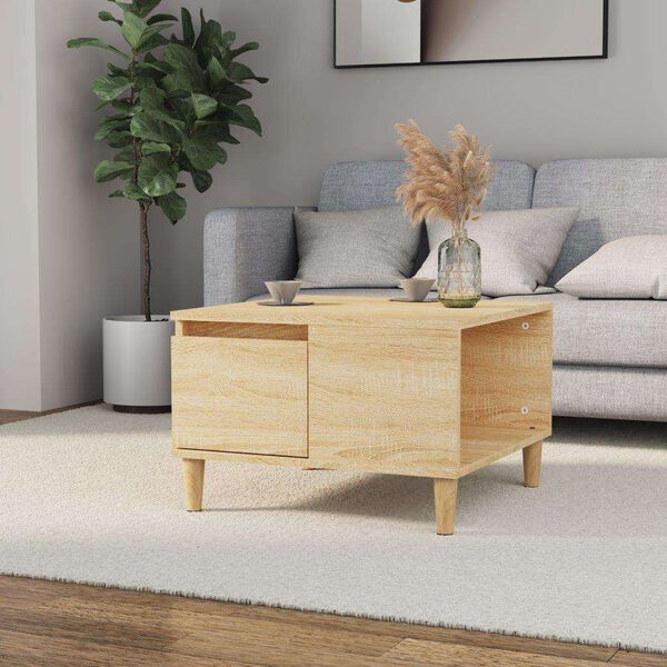 vidaXL Coffee Table Sonoma Oak 55x55x36.5 cm Engineered Wood