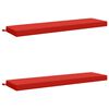 vidaXL 2-Piece Bench Cushions SOEST 2 pcs 100% Polyester Red