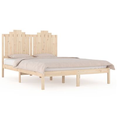 vidaXL Bed Frame Solid Wood Pine 200x200 cm