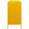 vidaXL Sideboard Mustard Yellow 135x39x73.5 cm Cold-rolled Steel