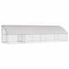 vidaXL Chicken Cage 4 pcs Silver 800 x 200 x 198.5 cm Galvanised Steel