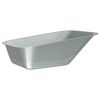 vidaXL Wheelbarrow Tray Replacement Silver 88 x 60 x 32 cm