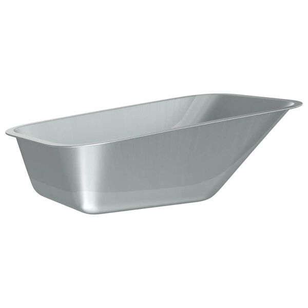 vidaXL Wheelbarrow Tray Replacement Silver 88 x 60 x 32 cm