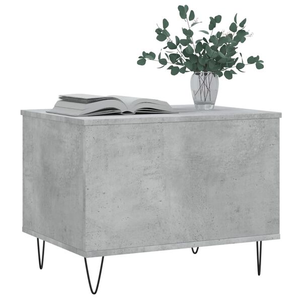 vidaXL Coffee Table Concrete Grey 60x44.5x45 cm Engineered Wood