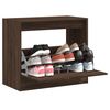 vidaXL Shoe Cabinet Brown Oak 80x42x69 cm Engineered Wood
