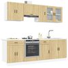 vidaXL 8 Piece Kitchen Cabinet Set Porto Sonoma Oak Engineered Wood